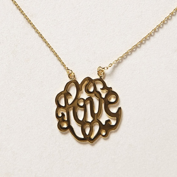 Anthropologie Jewelry - Anthropologie Longhand Love Necklace